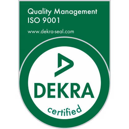 Certificado Dekra para segurança e qualidade
