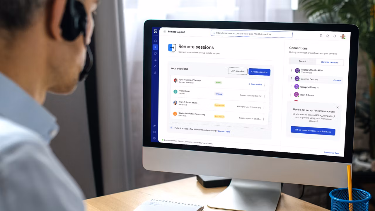 Soluções TeamViewer para Operadoras e Redes de Saúde